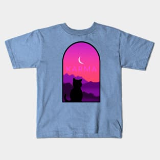 Karma is a Cat Kids T-Shirt